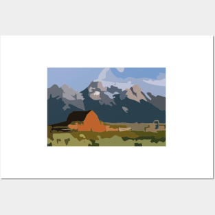 Grand Teton Painting Posters and Art